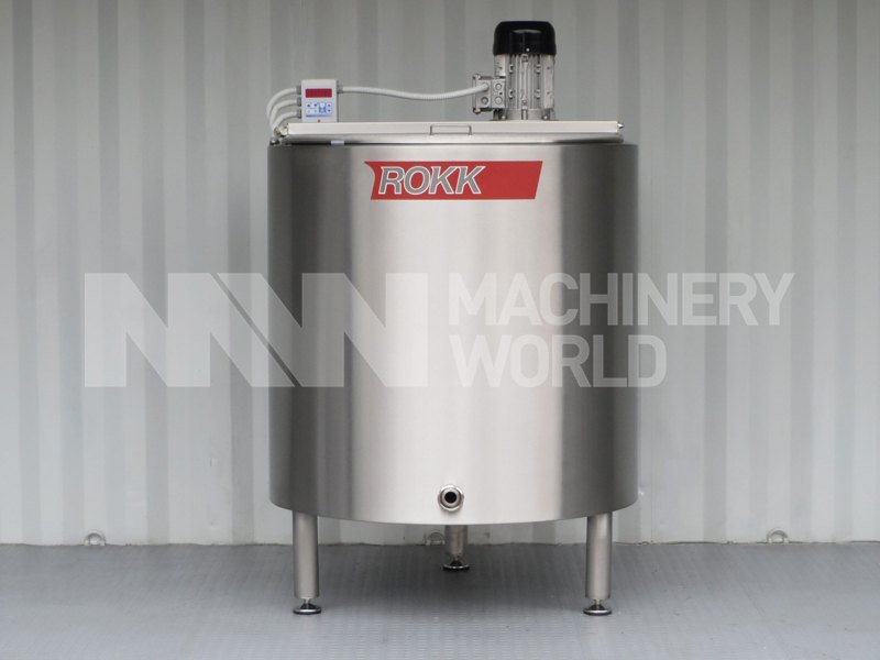 600 Ltr ROKK Stainless Steel Jacketed Tank with High Speed Mixer - 'Brand New'