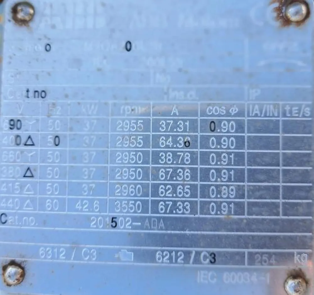 Ventilador EUROVENTILATORI de 37 kw