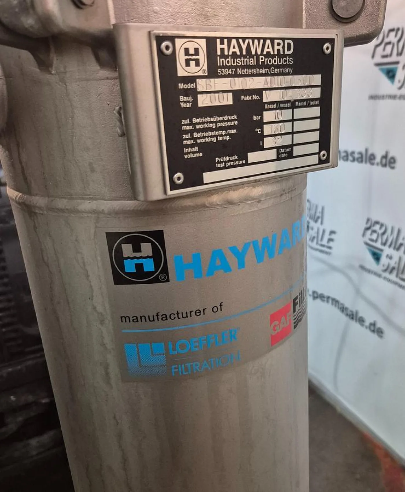 Hayward Doppelfiltergehäuse Modell SBF-0102-AD10-050D - 8