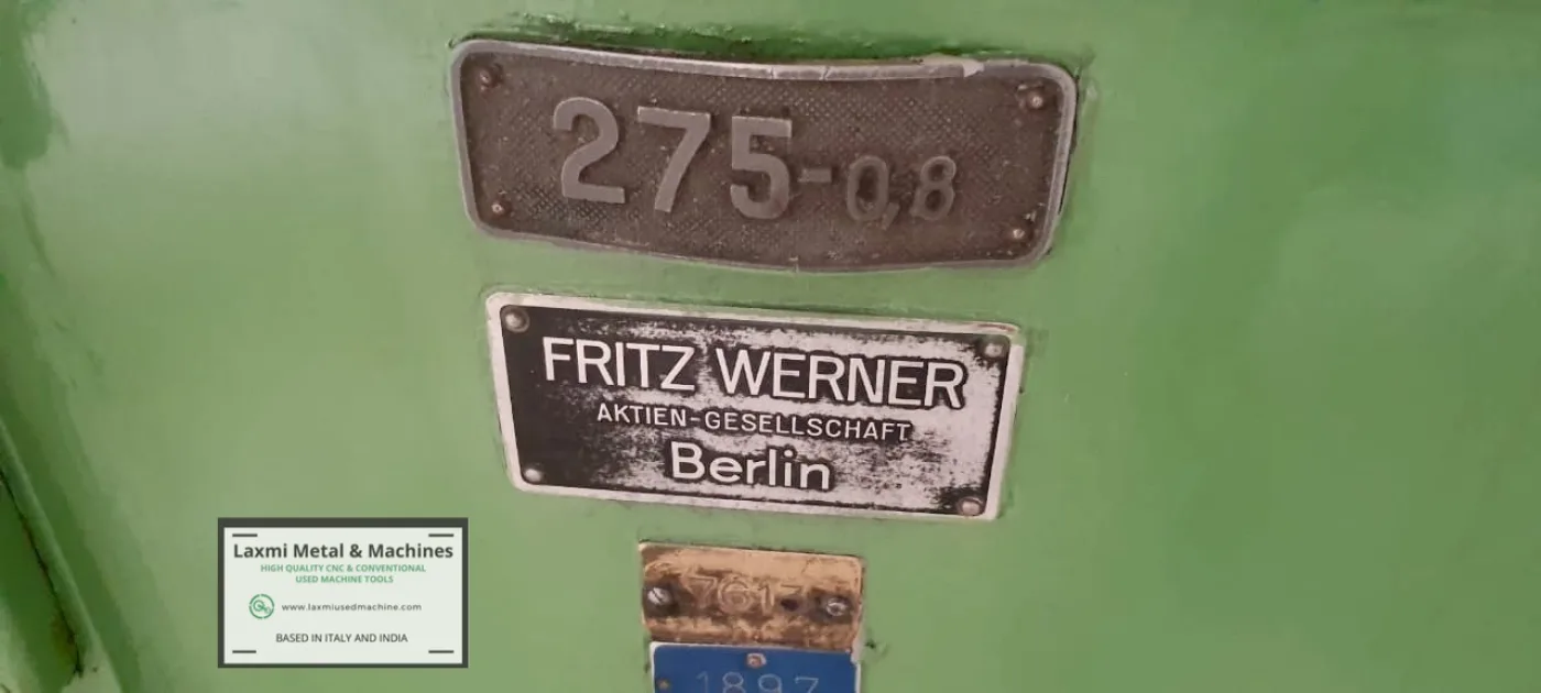 SPLINE SHAFT GRINDER, FRITZ WERNER - Laxmi Metal & Machines, Rohtak - 8