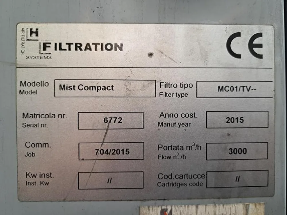 Sistema de aspiração PULSATRON MIST COMPACT MC01/TV
