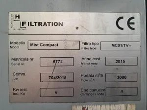 Sistema de aspiração PULSATRON MIST COMPACT MC01/TV