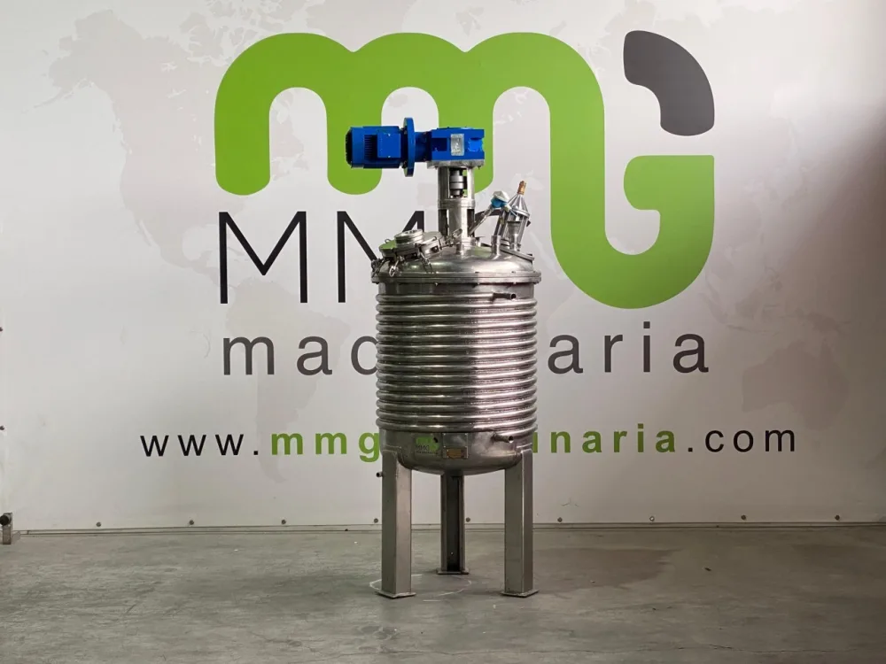 REACTOR CON AGITADOR 150L ACERO INOXIDABLE CON SERPENTÍN