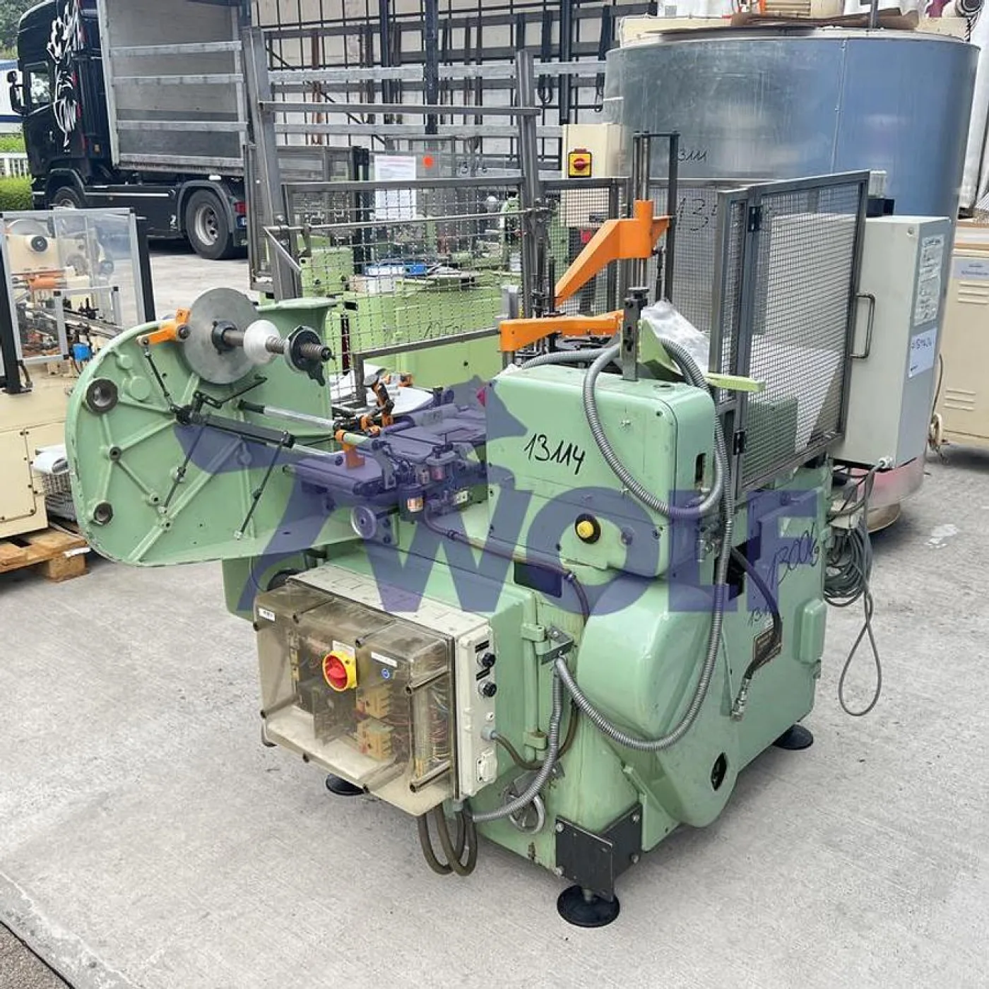 Stannioliermaschine RASCH - Type RU-DC mit Banderolenstation und Vakuumpumpe. - 3