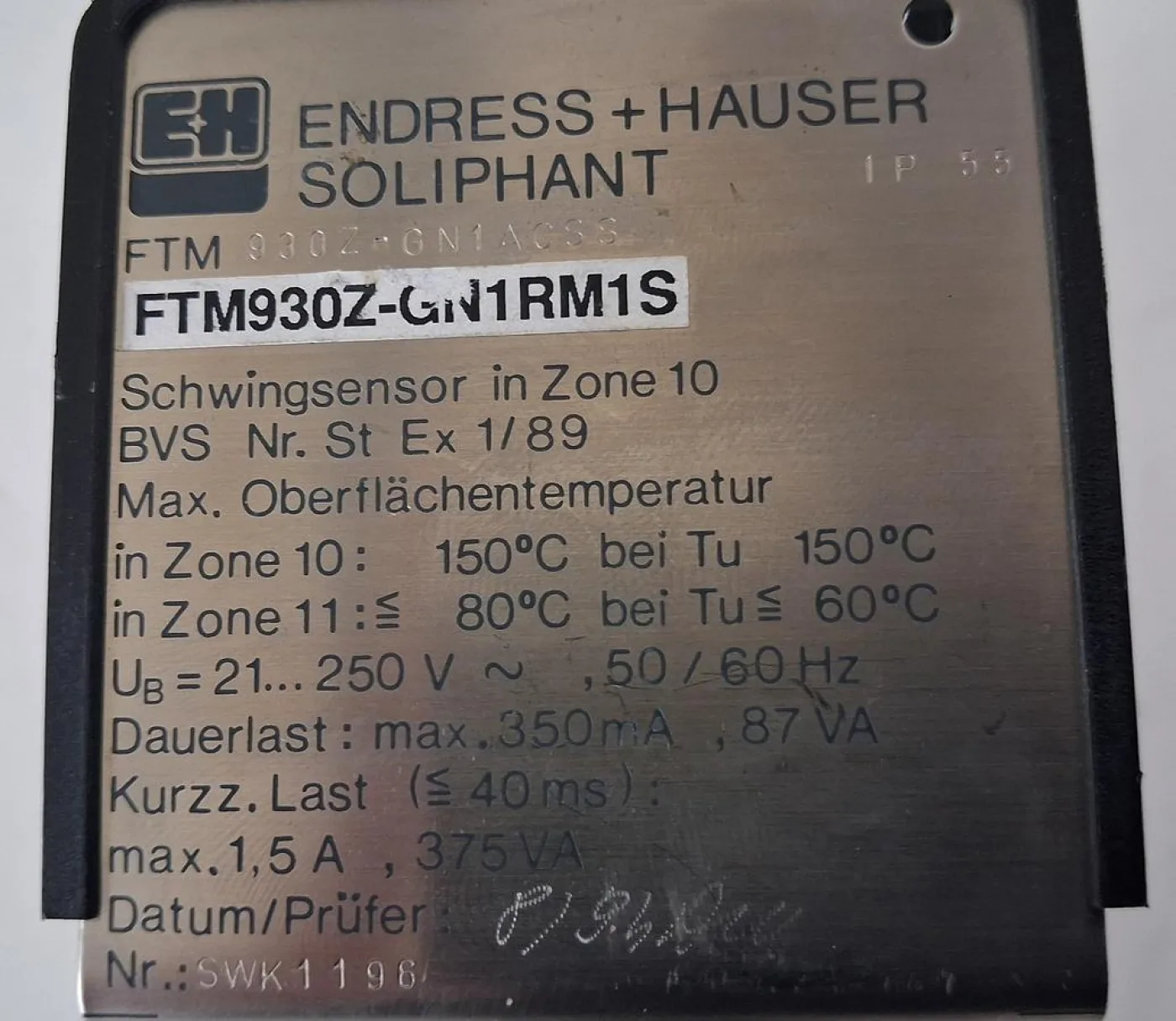 Endress+Hauser Soliphant FTM930-Z Vibrationsgrenzschalter - 3
