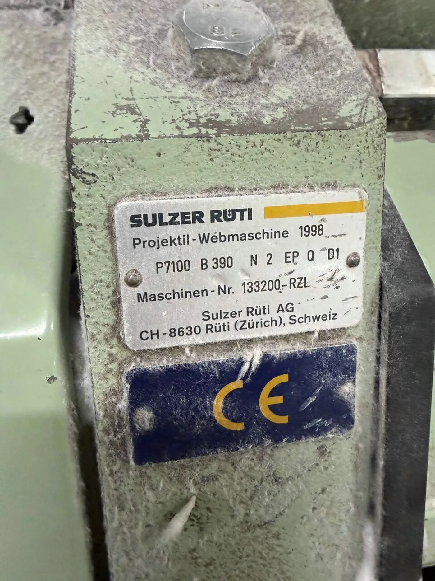 7x Sulzer - P7100 B 390 N2 EP R Q D1/D12 projectile loom - 2