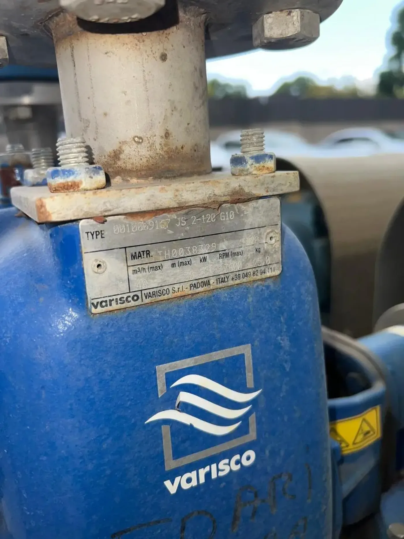 VARISCO SELF-PRIMING CENTRIFUGAL PUMP 0010009167 JS 2-120 G10 - 3
