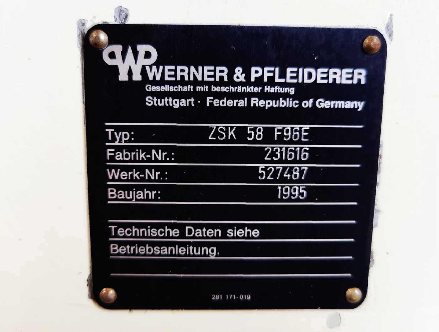 Werner & Pfleiderer ZSK 58 - Double screw extruder - 8