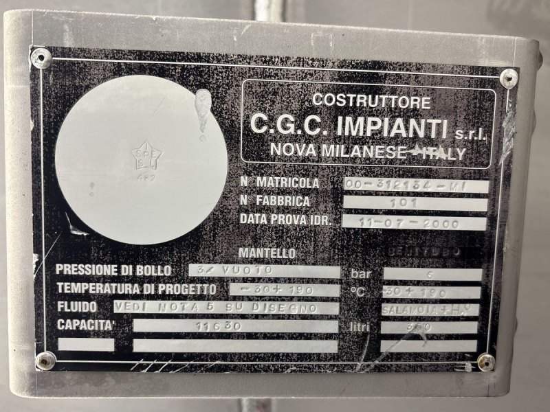 C.G.C. Impianti 11630 l. - Stainless Steel Reactor