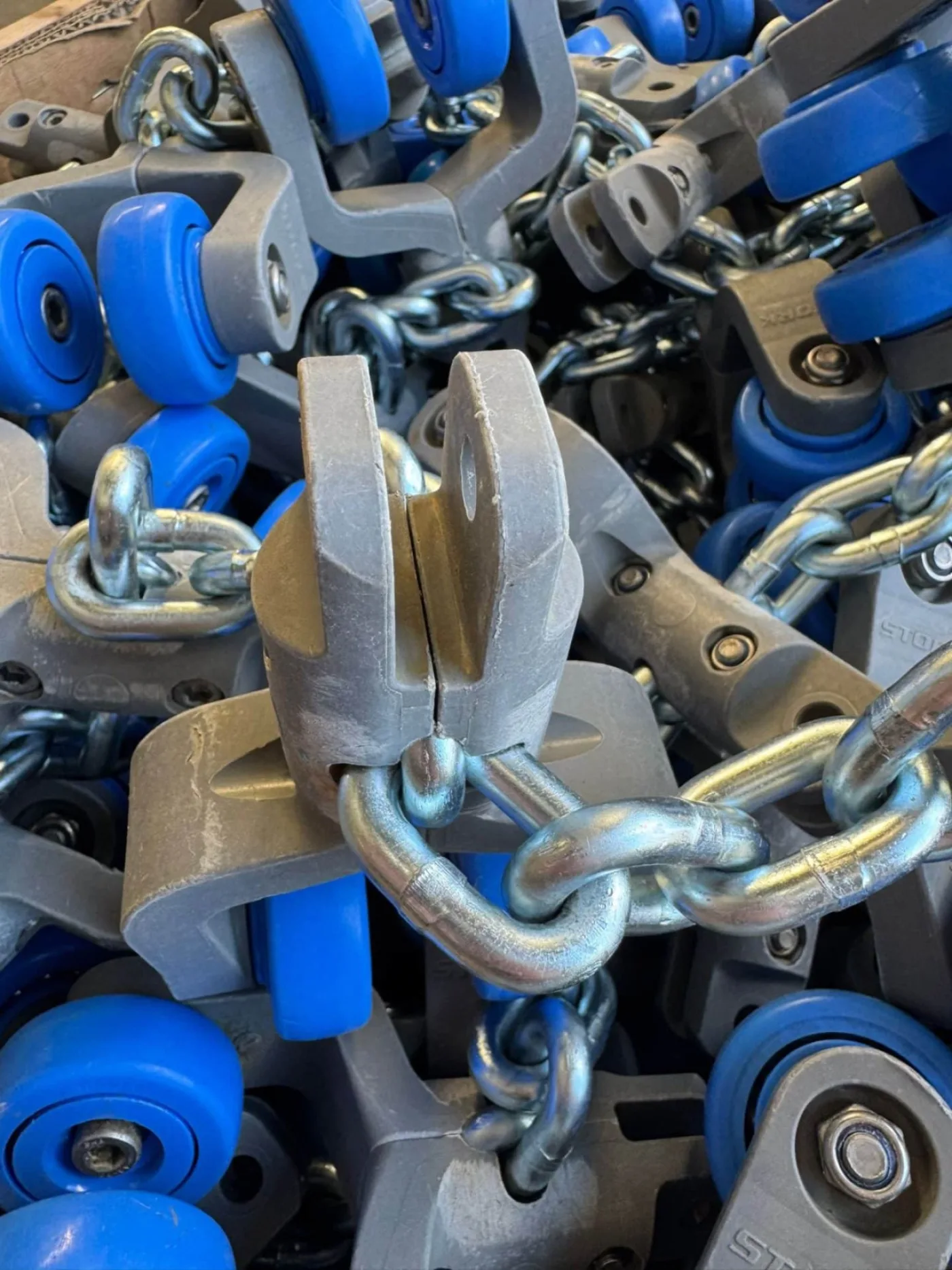 Chain w/ trolleys, Stork, T-track, 6 - 5