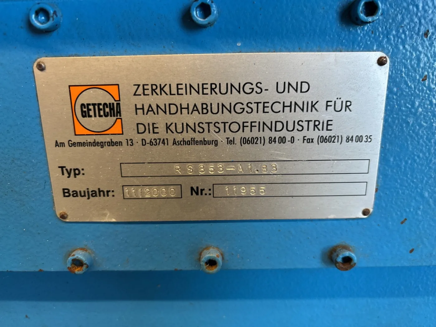Getecha RS-353-A1.83 - Granulator - 6