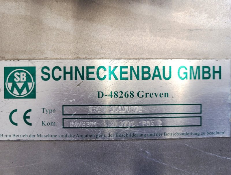 SBM TSE-250/1872 - Horizontal screw conveyor