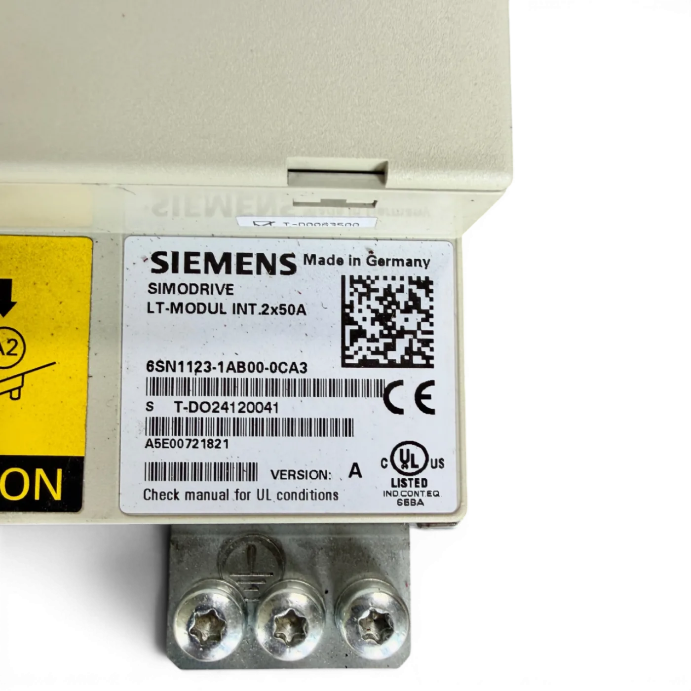 Siemens SIMODRIVE LT-Modul INT. 2x50A Version A Art.-Nr. 6SN1123-1AB00-0CA3 - 3