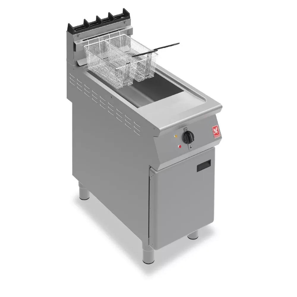Falcon F900 Single Tank Twin Basket Free Standing Propane Gas Fryer G9341 - islandcatering