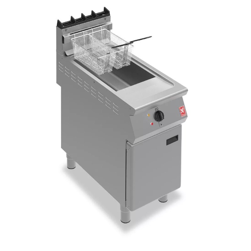 Falcon F900 Single Tank Twin Basket Free Standing Propane Gas Fryer G9341 - islandcatering
