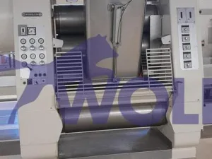 Stahl-Fünfwalzwerk BÜHLER - Type SFG-1300 mit ca. 1.300 mm Walzenbreite.