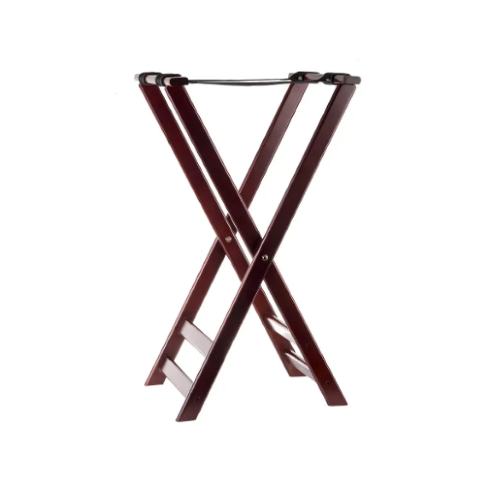 Table Craft Tray Stand, Wood, Mahogany Finish 43 x 40.5 x 82.5cm - islandcatering