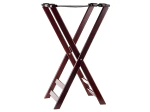 Table Craft Tray Stand, Wood, Mahogany Finish 43 x 40.5 x 82.5cm - islandcatering