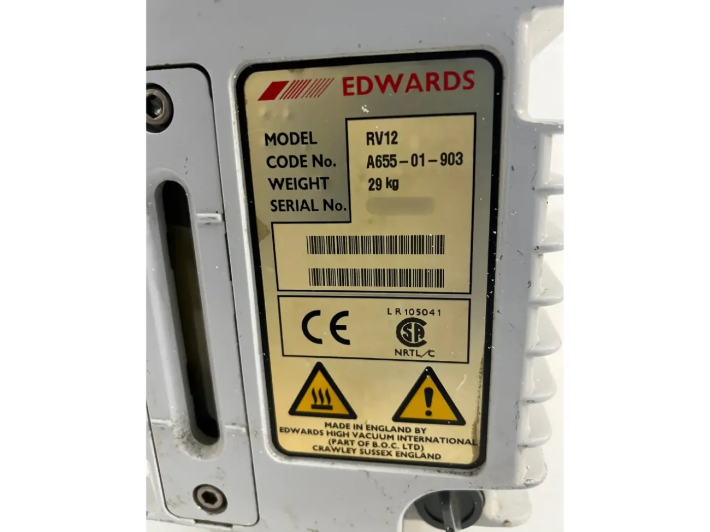 Edwards RV12 Rotary Vane Pump - 3