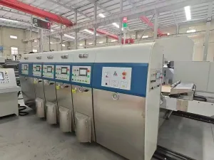 4-colour Flexo Press with rotary die-cutter and palletised collection