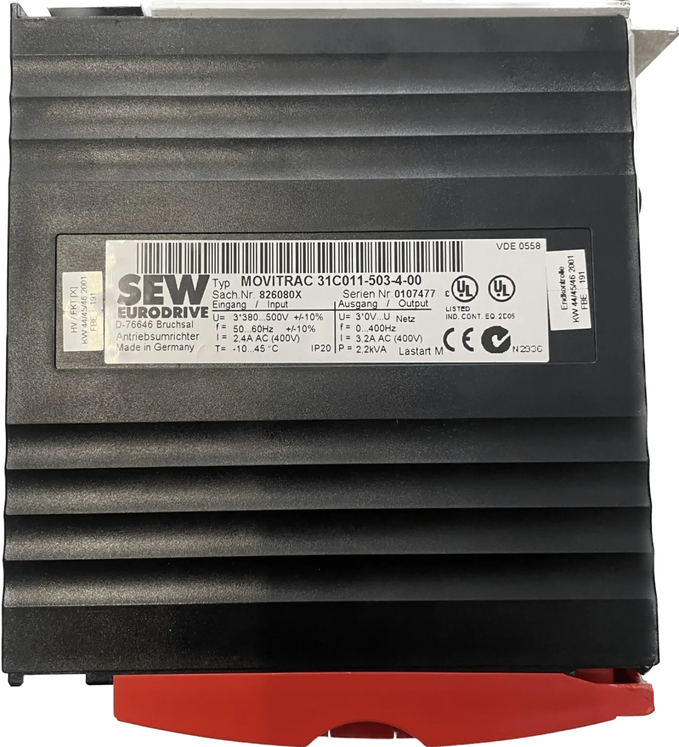 SEW Eurodrive 826080X MOVITRAC - 3