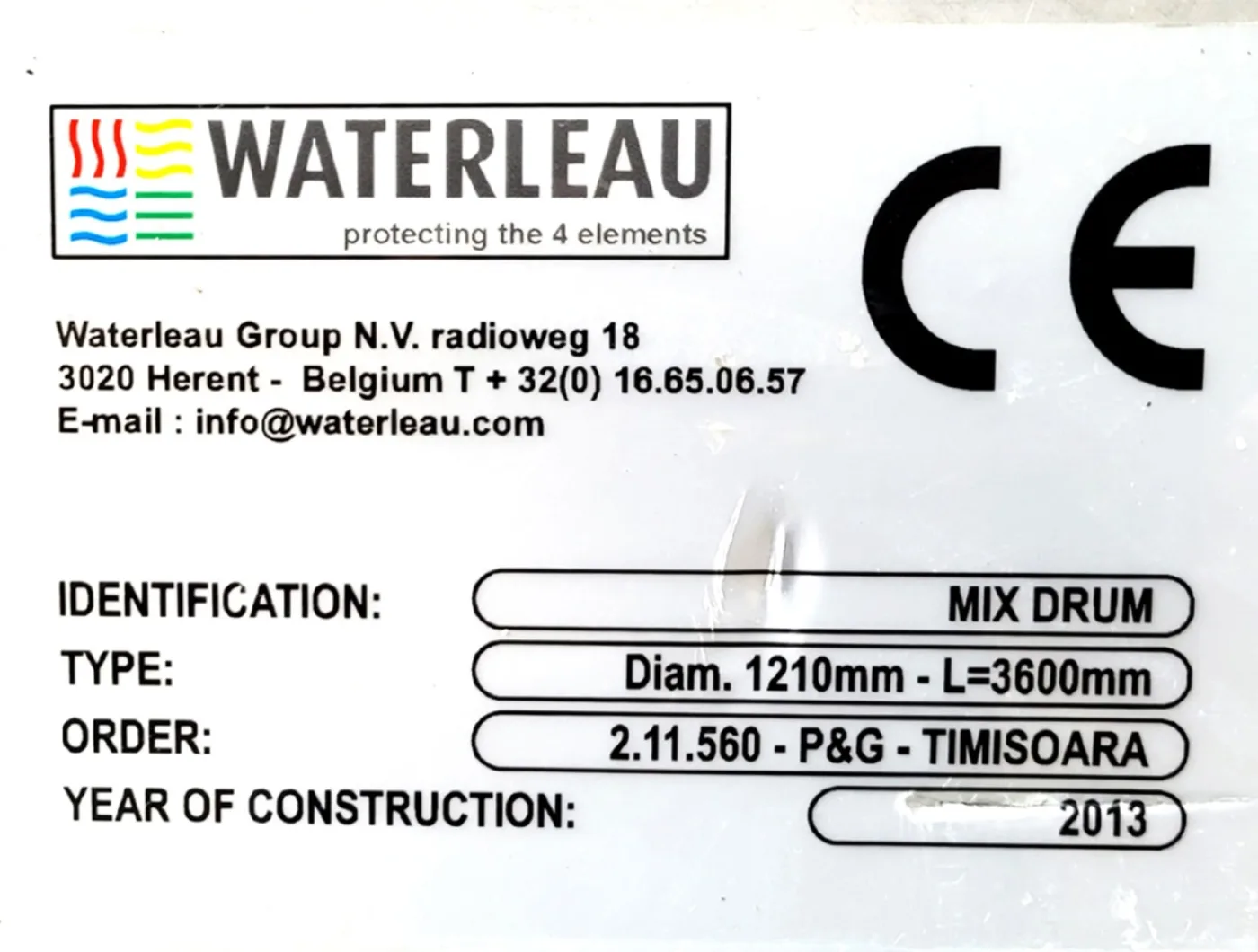 Waterleau mixing drum - Miscellaneous mixer - 6