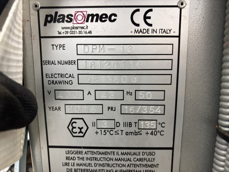 Plasmec DPM-13 - Hot mixer