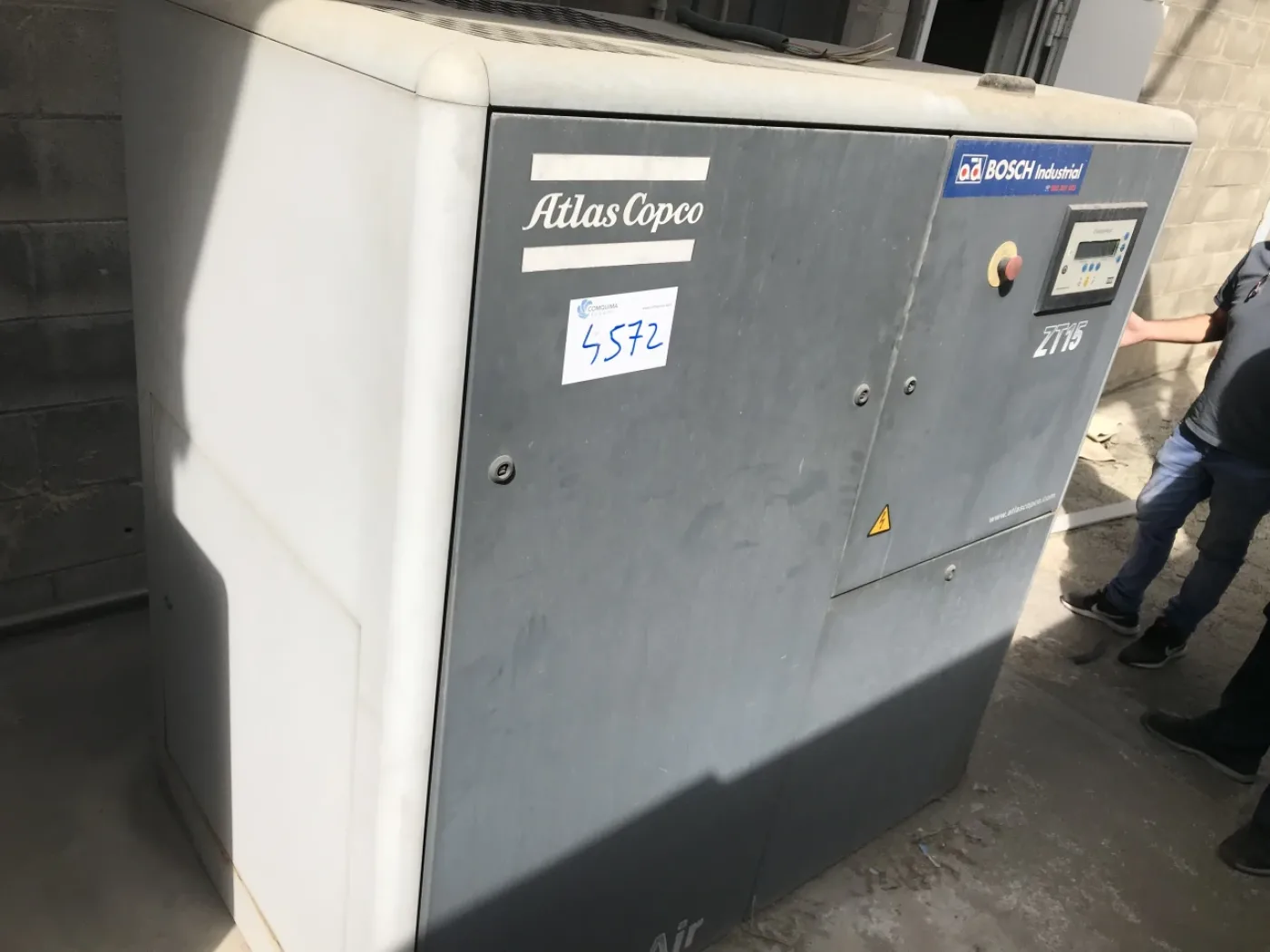 USED ATLAS COPCO 15 kW FREE OIL COMPRESSOR - 1