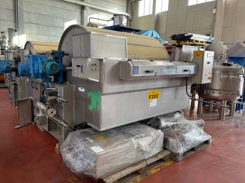 USED FILTRATION SERVICES ROTARY DRUM VACUUM FILTER 1525x1830 8.8 M2