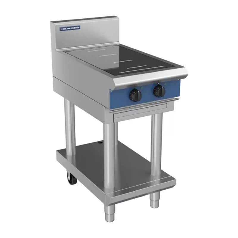 Blue Seal 2 Zone Free Standing Full Area Induction Hob 10kW IN512F-B - islandcatering