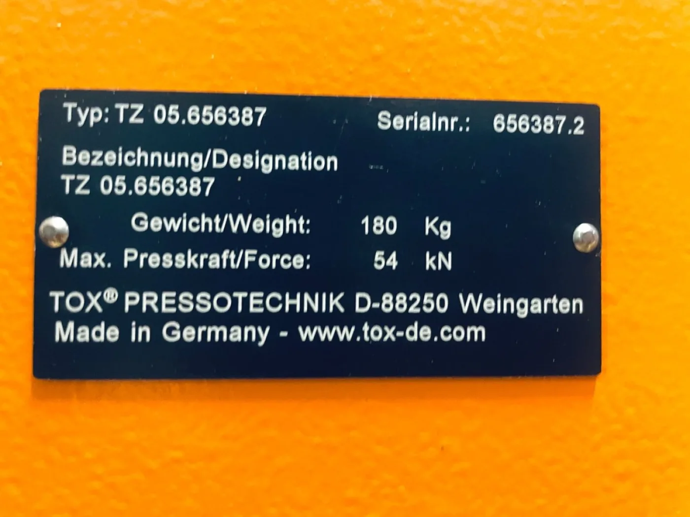 Tox Pressotechnik Clinchzange mit Servoantrieb TZ 05.656387 - 8