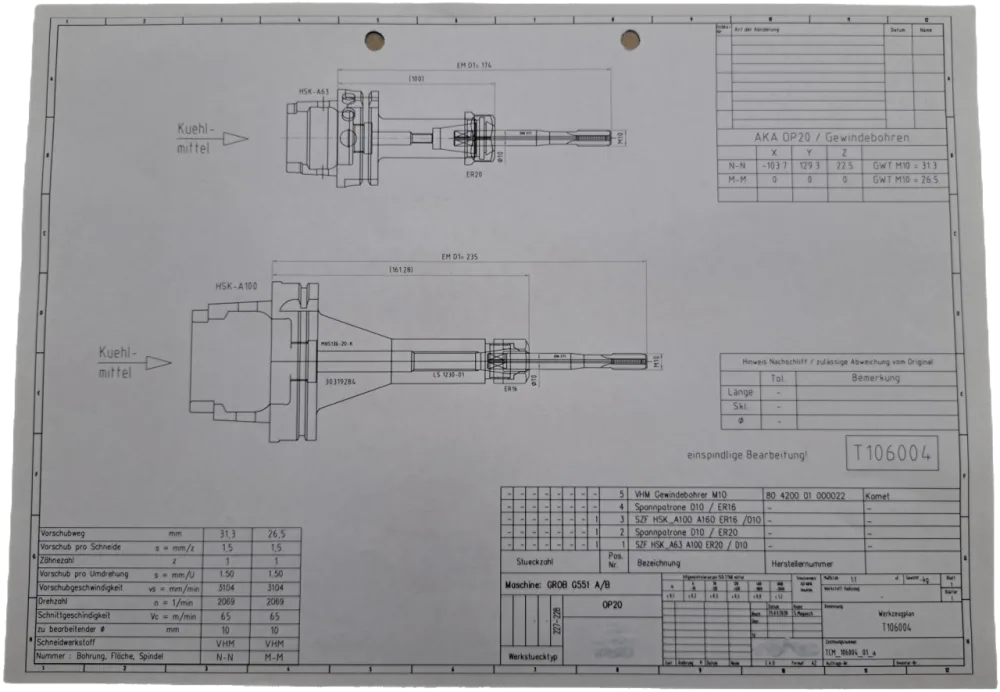 Komet VHM Gewindebohrer M10