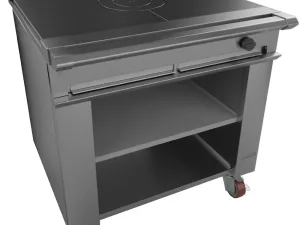 Falcon Chieftain Single Bullseye Solid Top with Castors LPG G1026BX - islandcatering