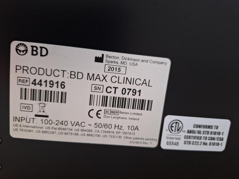 BD Max PCR Machine