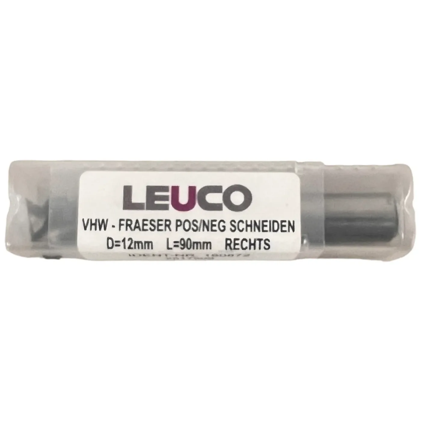 LEUCO VHW Fräser D=12 mm L=90 mm rechts mit Positiv/Negativ-Schneiden – gebraucht Art.-Nr. 2517509D - 5