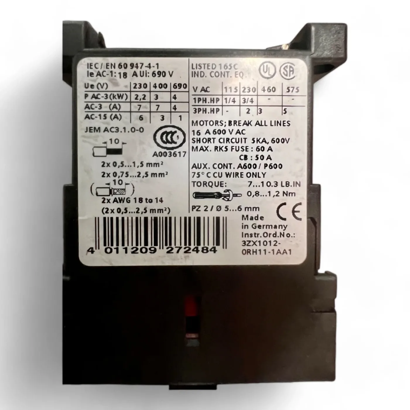 Siemens 3RH1911-1FA20 Hilfsschalterblock - 6