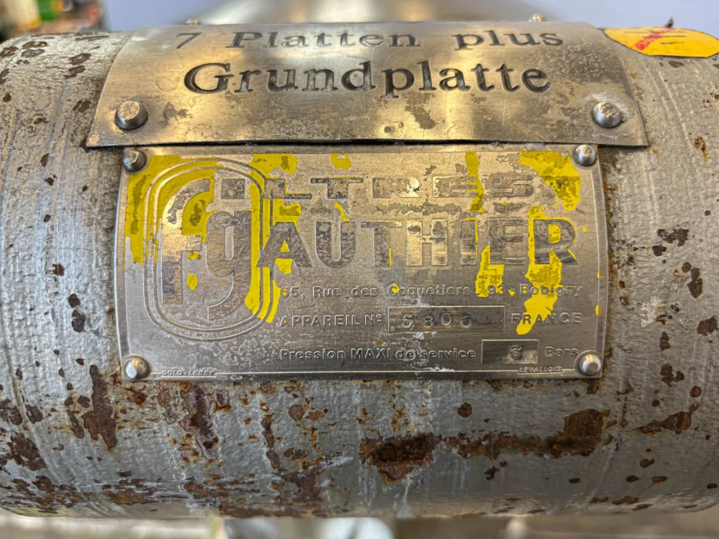 Gauthier 7 plate 1,05m² - Horizontal plate filter - 2