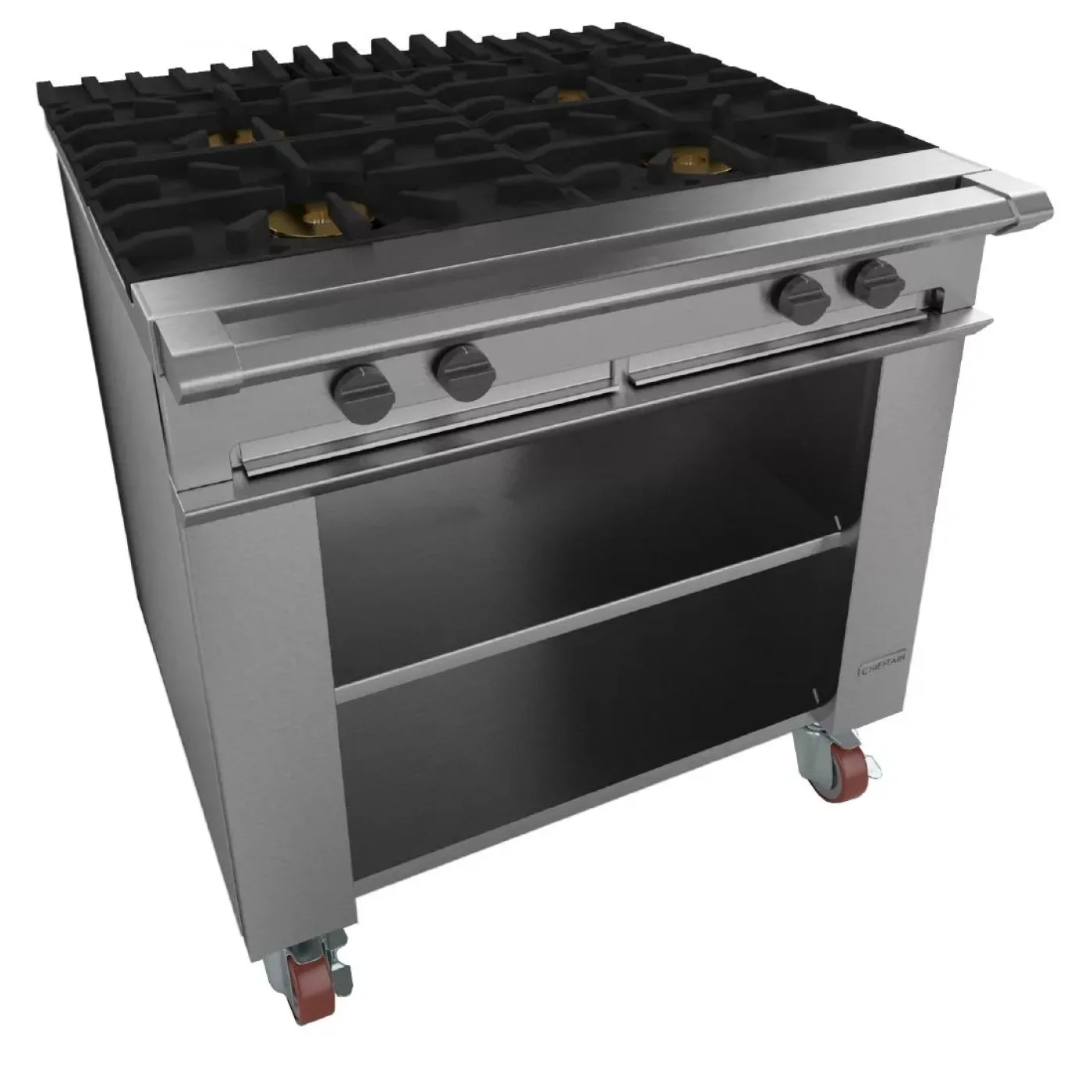 Falcon Chieftain 4 Burner Natural Gas Boiling Table on Castors G1026X - islandcatering - 1
