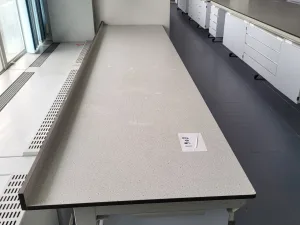 1908 - Used S+B Laboratory wall table (320 cm)