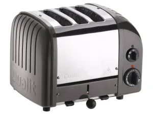 Dualit 2 + 1 Combi Vario 3 Slice Toaster Metallic Charcoal 31209 - islandcatering