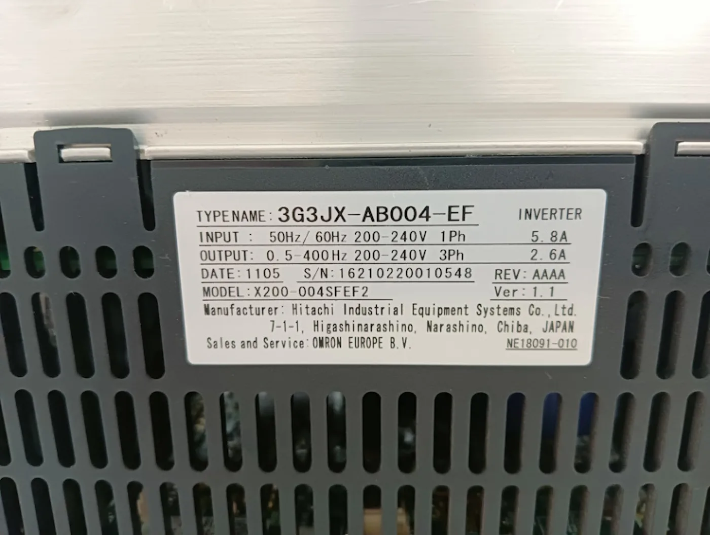 Omron Frequenzumrichter 3G3JX-AB004-EF - 4