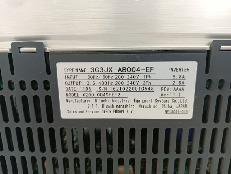 Omron Frequenzumrichter 3G3JX-AB004-EF