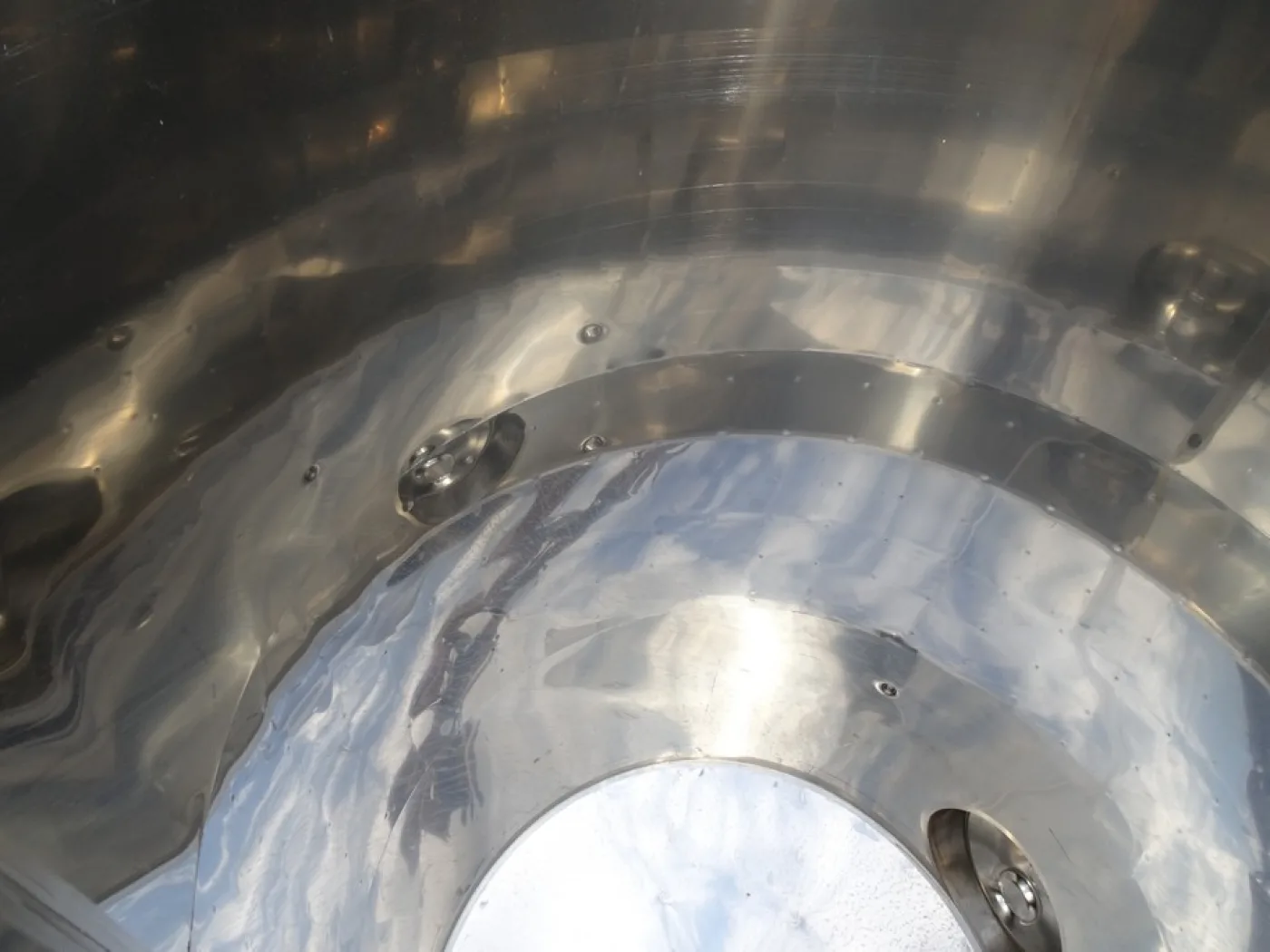 TANKS CAPACITY 1000 LITERS, STAINLESS STEEL, MODEL FLOATING TOP WITH BAND, CONICAL BOTTOM, NEW EQUIPMENT - 5