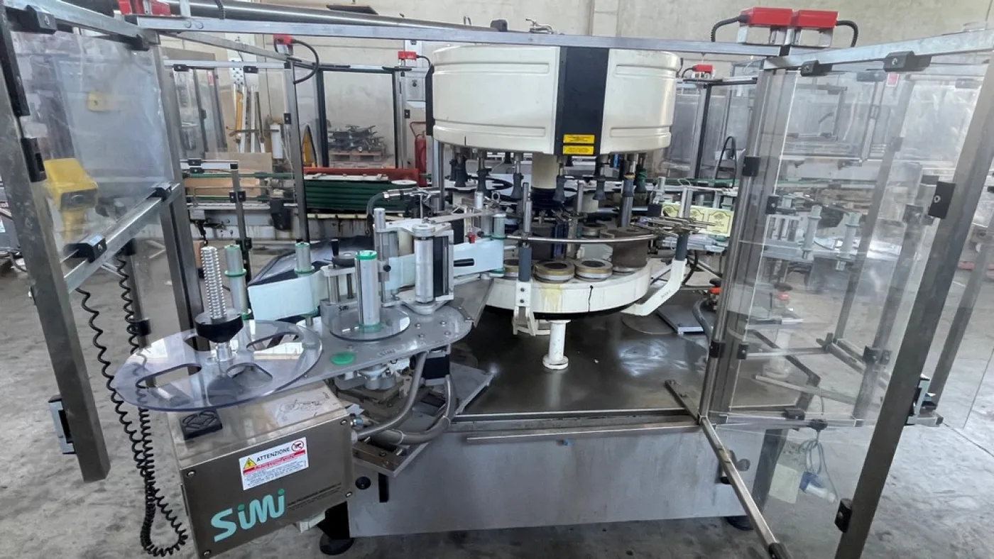 LABELLING MACHINE ALFA 4G WITH 16 HEADS, WITH SIMI ADHESIVE STATIONS YEAR 2012 FOR LABEL AND BACK-LABEL, SECOND-HAND MACHINE - 5