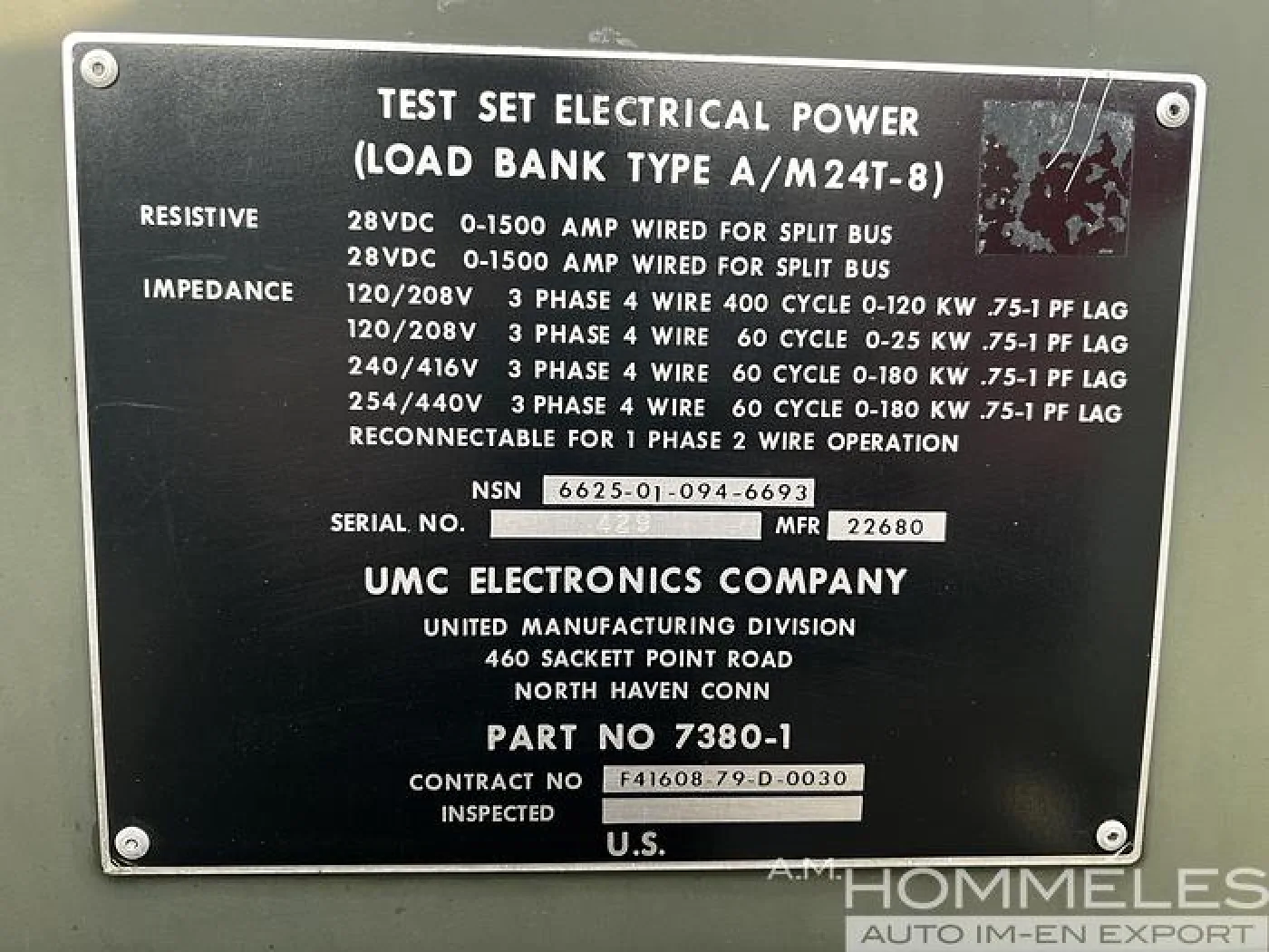LOAD BANK TYPE A/M24T-8 - 4