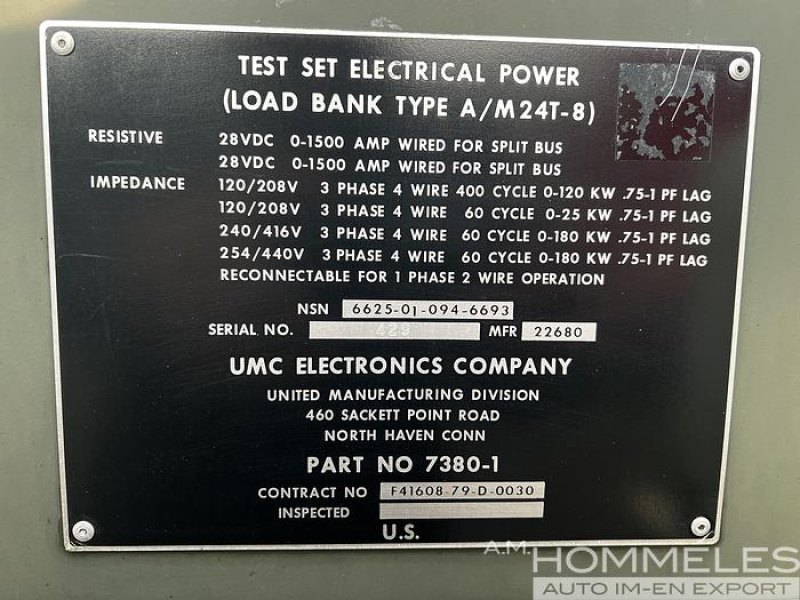 LOAD BANK TYPE A/M24T-8