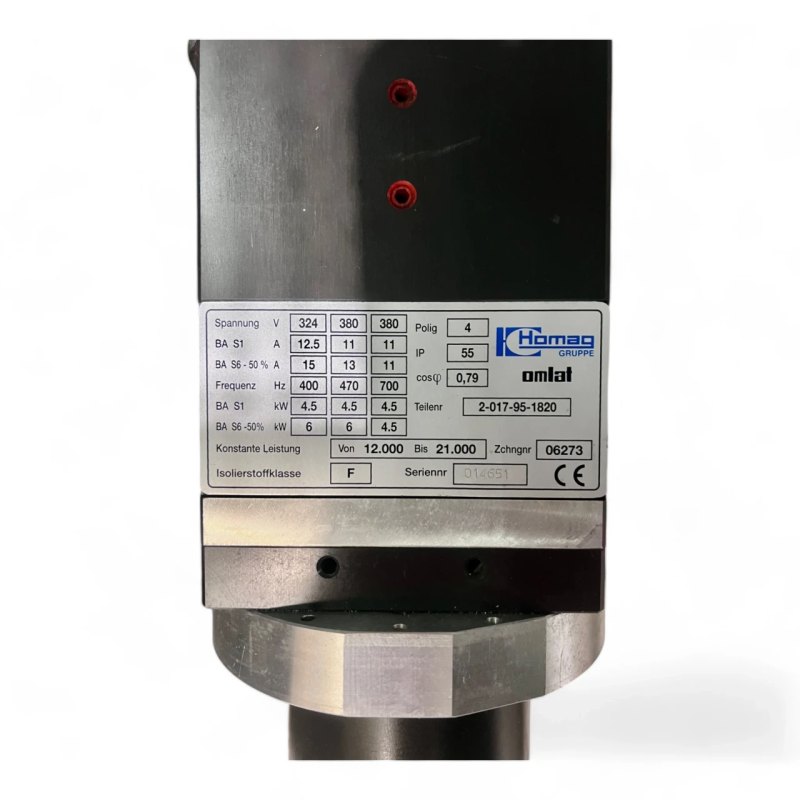 HOMAG Hochleistungs-Hauptspindel OMLAT 4,5/6 kW WEEKE 2-017-95-1820