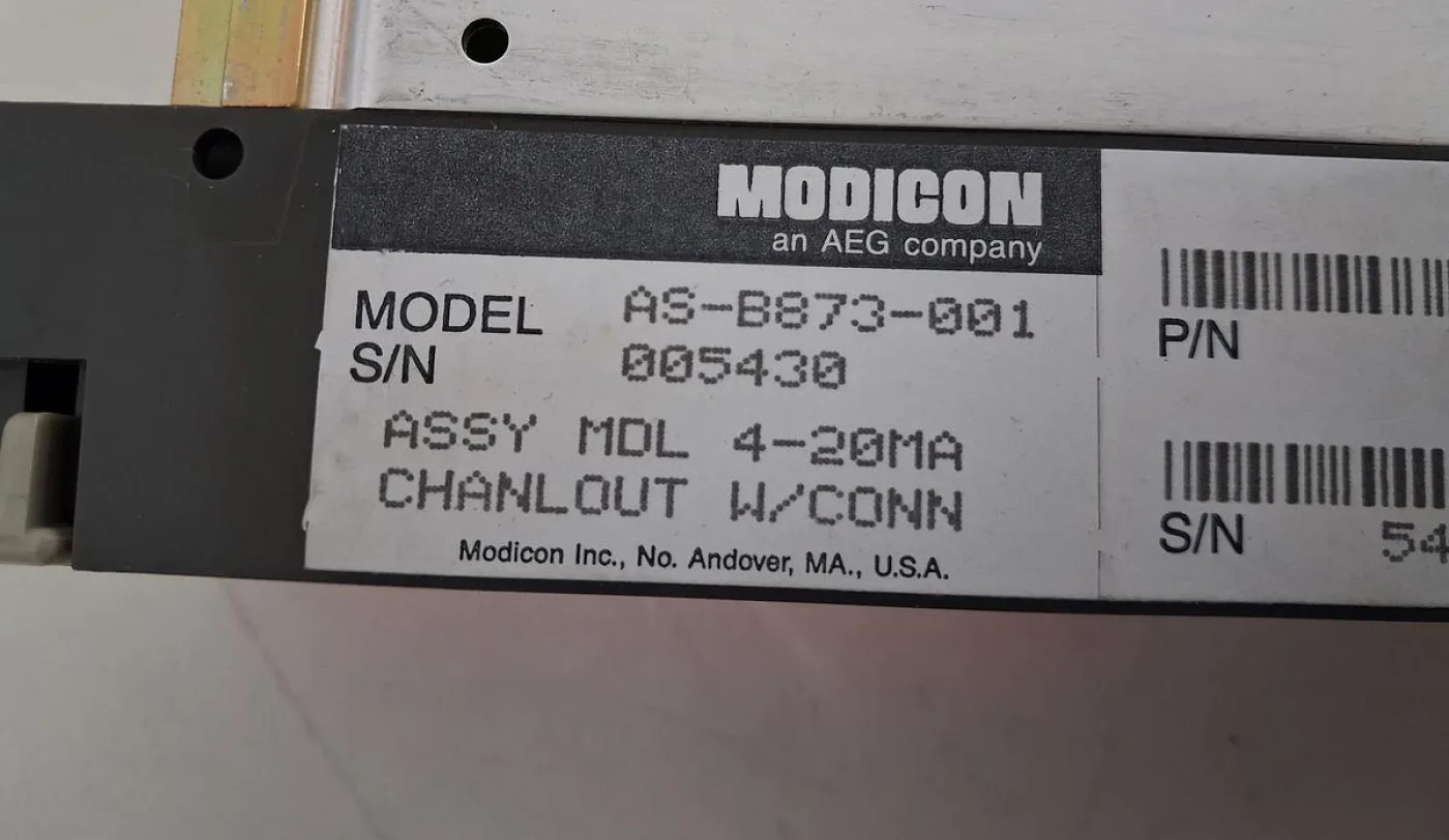 Modicon AS-B873-001 4–20 mA Channel Module - 6