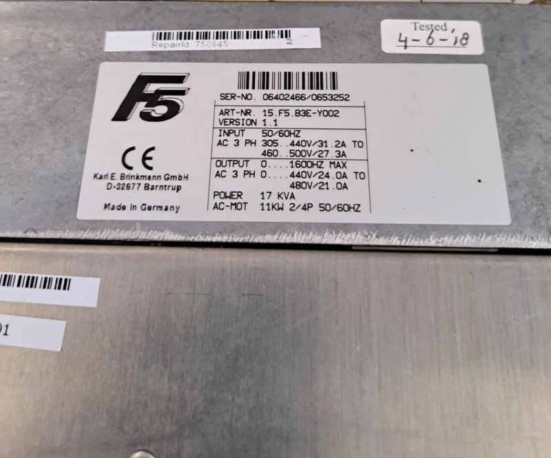 Brinkmann Frequenzumrichter 15.F5.B3E-Y002