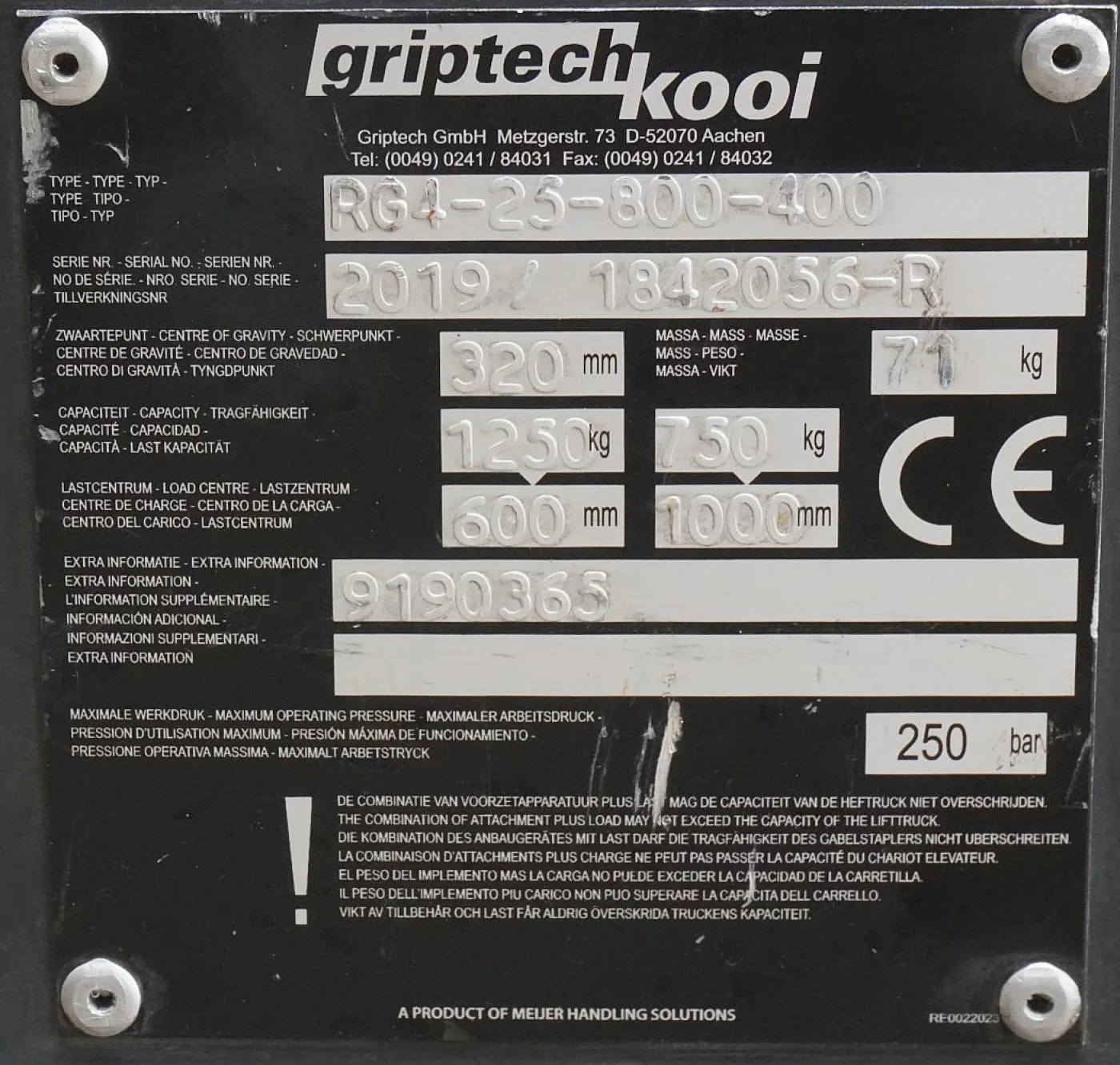 Teleskopgabel Griptech Griptech RG 4 25 800/400 (2019) - 5